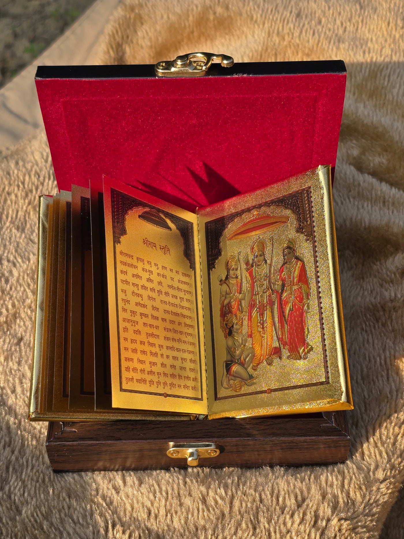 24k Gold Plated Hanuman Chalisa™ with Wooden Gift Box